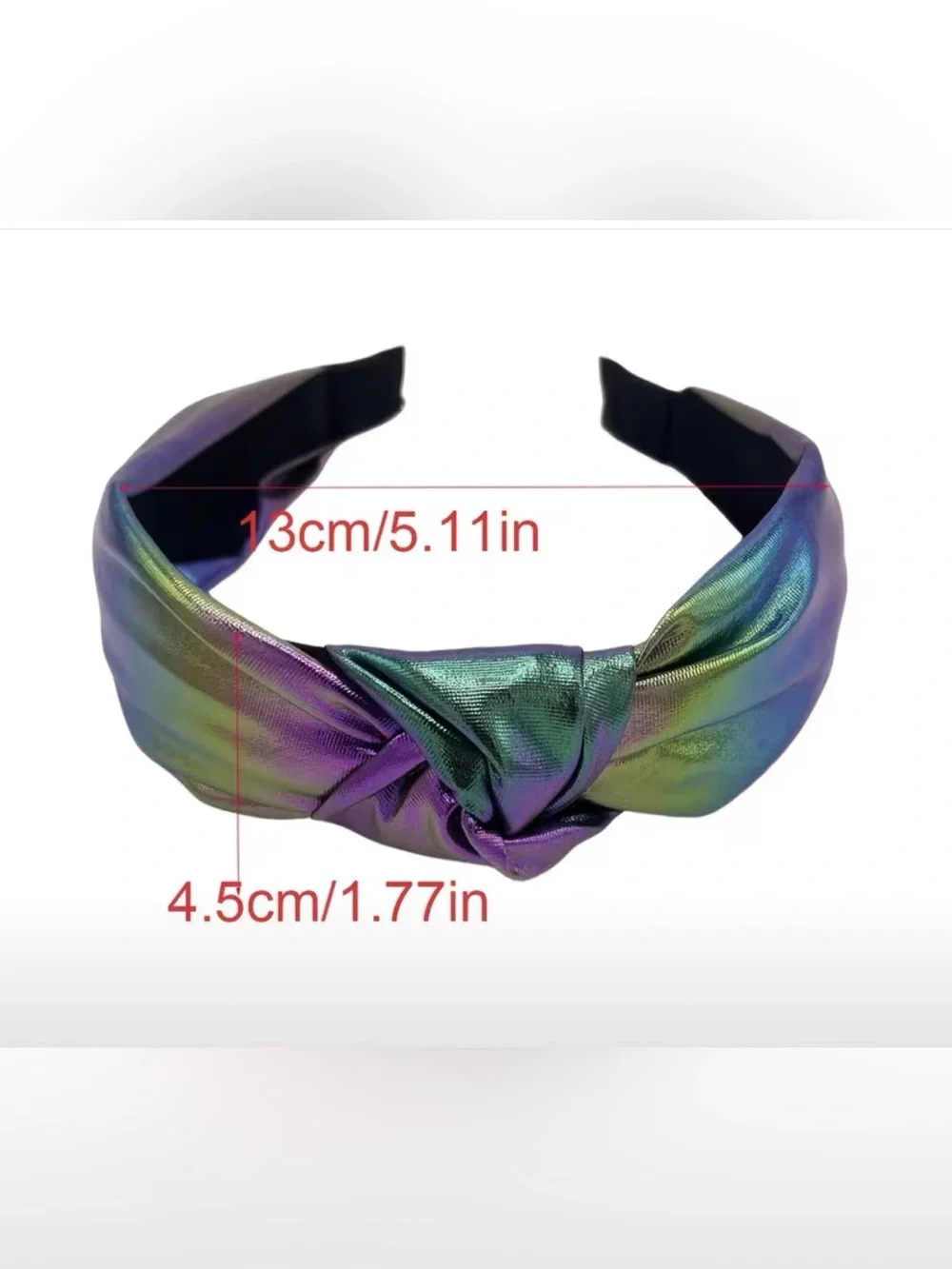 5 Iridescent Knot Headbands-